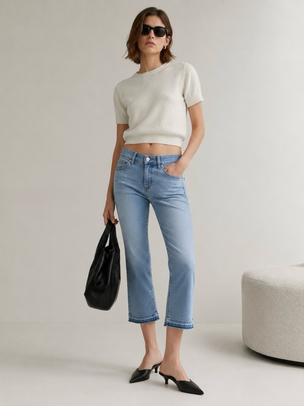 NWT ACNE STUDIOS Denim Jeans Cropped XS